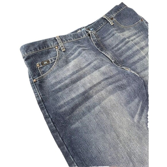 Wrangler Jeans Mens 40X32 Blue Denim Cool Vantage 01 Competition Relaxed Boot - Picture 3 of 7